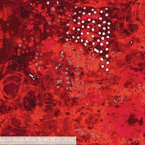 Spotted Graffiti fabric Thimbleberry (red) by Marcia Derse for Windham Fabrics