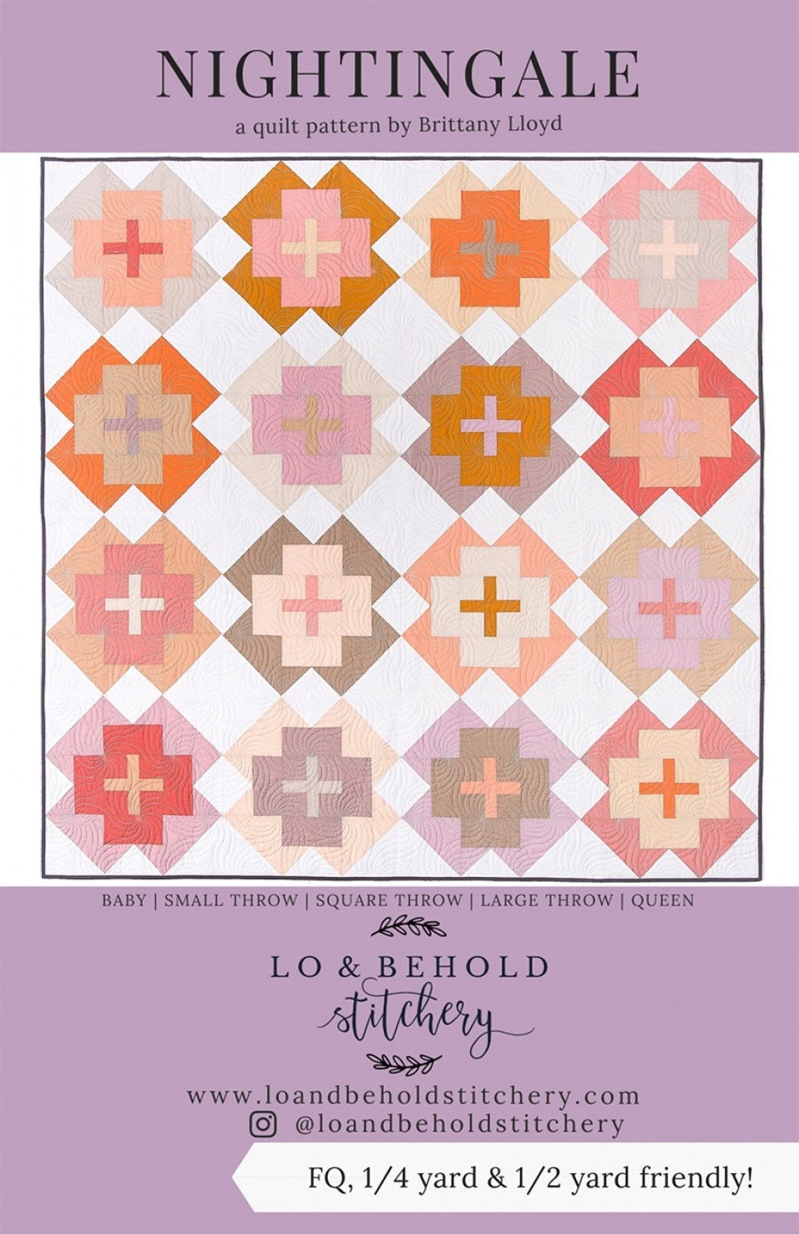 Nightingale Quilt Pattern Designed by Brittany Lloyd for Lo & Etsy