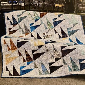 The Cliffs Quilt Pattern From Stitched in Purple - Etsy