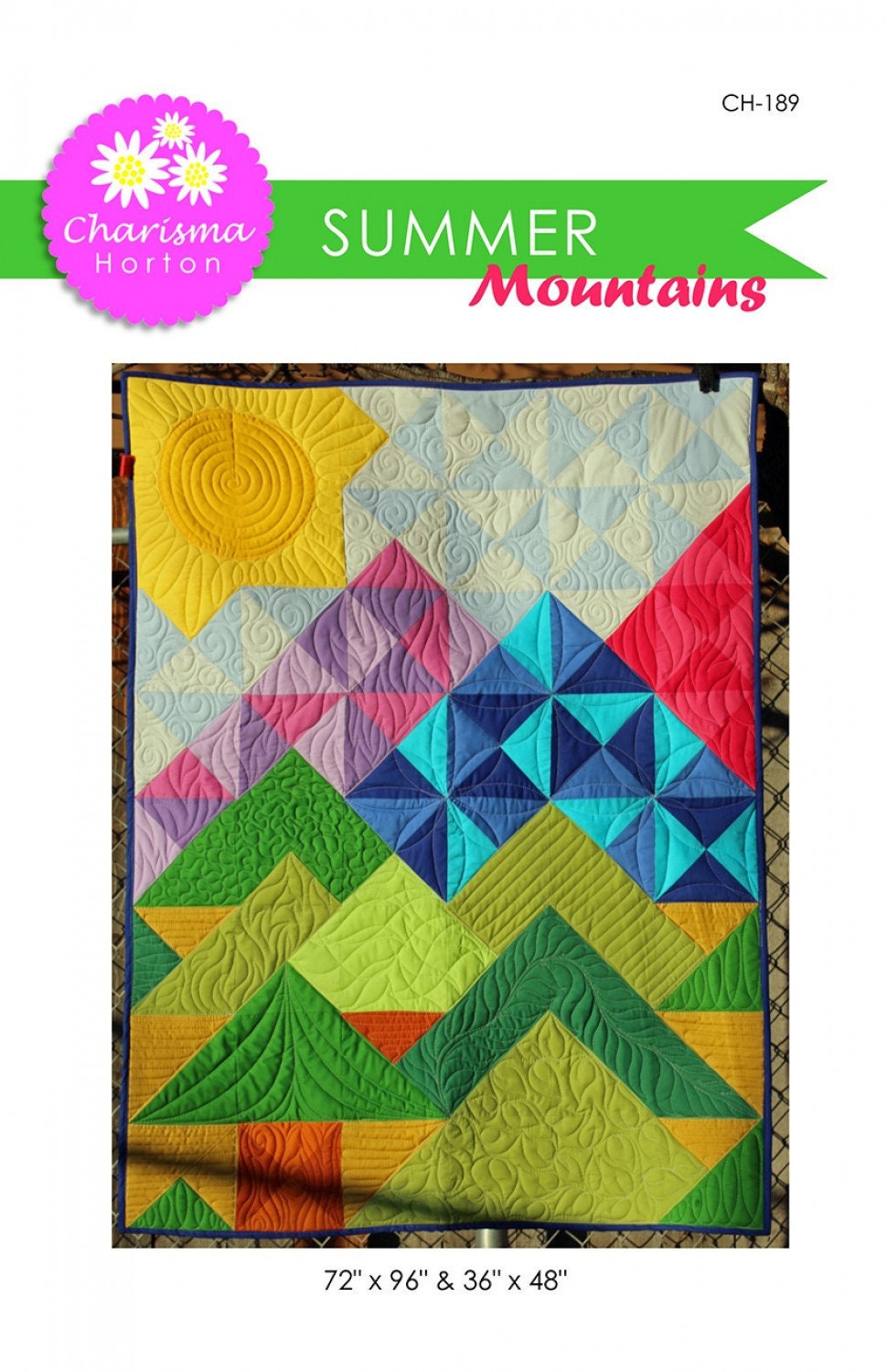 Summer Mountains Quilt Pattern by Charisma Horton Etsy