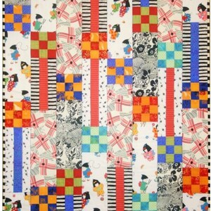 Baby Nine Patch Stripes quilt pattery by Pamela Goecke Dinndorf for Aardvark Quilts