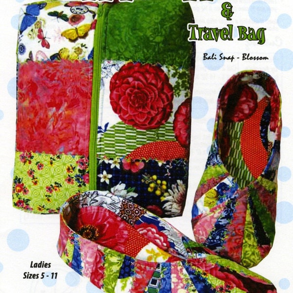 Snappy Slippers and Travel Bag pattern from Cool Cat Creations