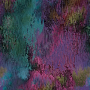 Colored Glass Purple/Teal fabric from the Reflections collection from Benartex