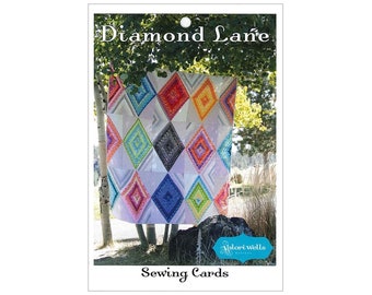 Diamond Lane sewing card quilt pattern from Valori Wells
