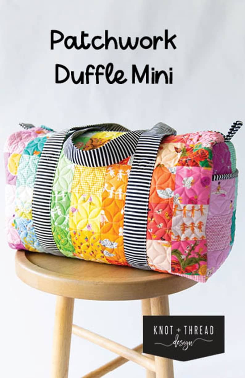 Patchwork Duffle Mini Pattern pattern Only Not Bag From - Etsy