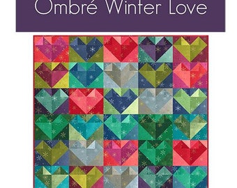 Ombre Winter Love Quilt Kit designed by Vanessa Christensen for V and Co