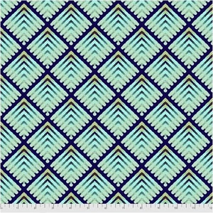 Madison One Rectrix Large by William Reue for Free Spirit PWWR007.Blue