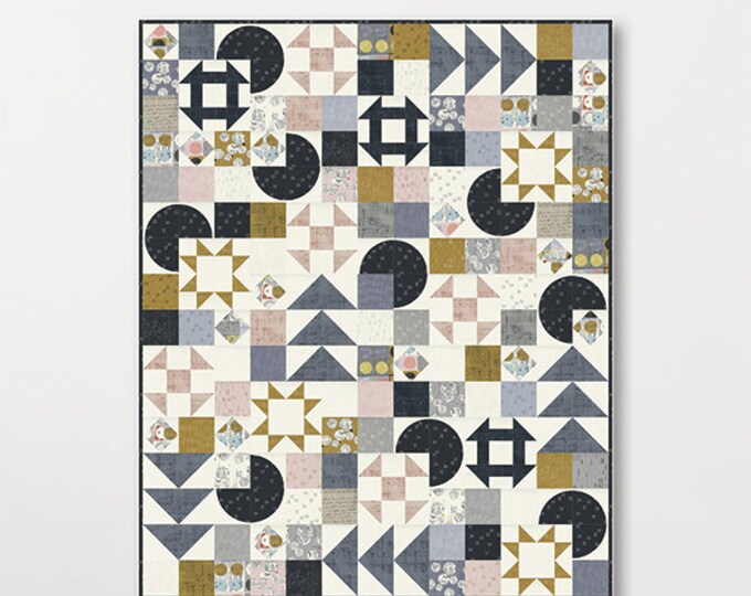 Mix & Mingle Quilt Pattern by Natalie Crabtree for Crabtree Arts Collective Etsy