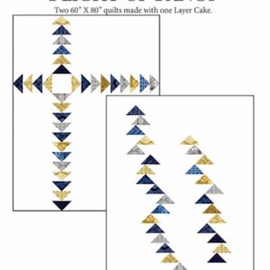 May include: Quilt pattern design for "Flight of Fancy" by Debbie Maddy for Tiori Designs. Two 60" x 80" quilts made with one layer cake. CCQD 176.