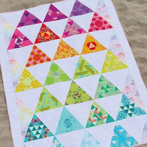 Toes in the Sand Block of the Month complete pattern plus Hex N More Ruler from Jaybird Quilts