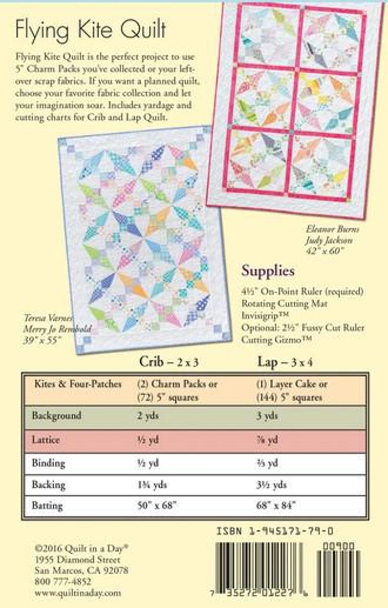 Flying Kite Quilt Pattern From Quilt in a Day by Eleanor Burns - Etsy