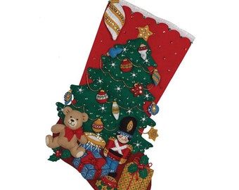 Under the Tree felt stocking kit from Bucilla #86303