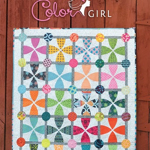 Whimsy Garden quilt pattern and Classic Curves Ruler from Color Girl