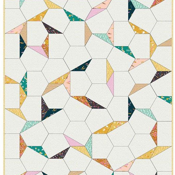 Mod Hexies quilt pattern by Rashida Coleman Hale