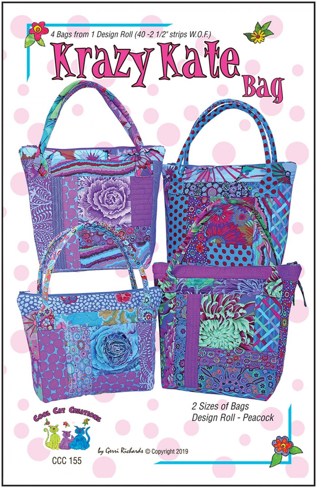 Krazy Kate Bag Pattern From Cool Cat Creations Etsy