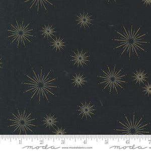 Shimmer Metallic Ebony fabric by Zen Chic 1844 15M for Moda