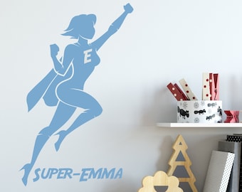 Super Hero Girls Room Wall Sticker