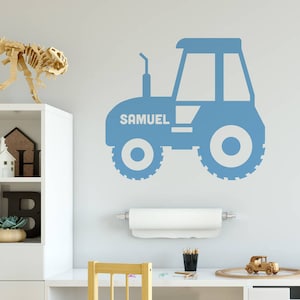Personalised Tractor Wall Sticker, Tractor Wall Sticker, Kids Wall Stickers, Personalised Sticker, Tractor Wall Decor, Wall Art For Kids