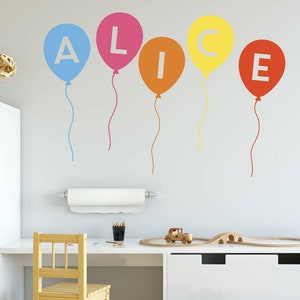 Personalised Balloon Wall Stickers