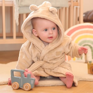Personalisierter Morgenmantel Baby-Dusche-Geschenk Neue Eltern Morgenmantel Weihnachtsgeschenk personalisierte Geschenk Kinderkleidung personalisierte Tücher