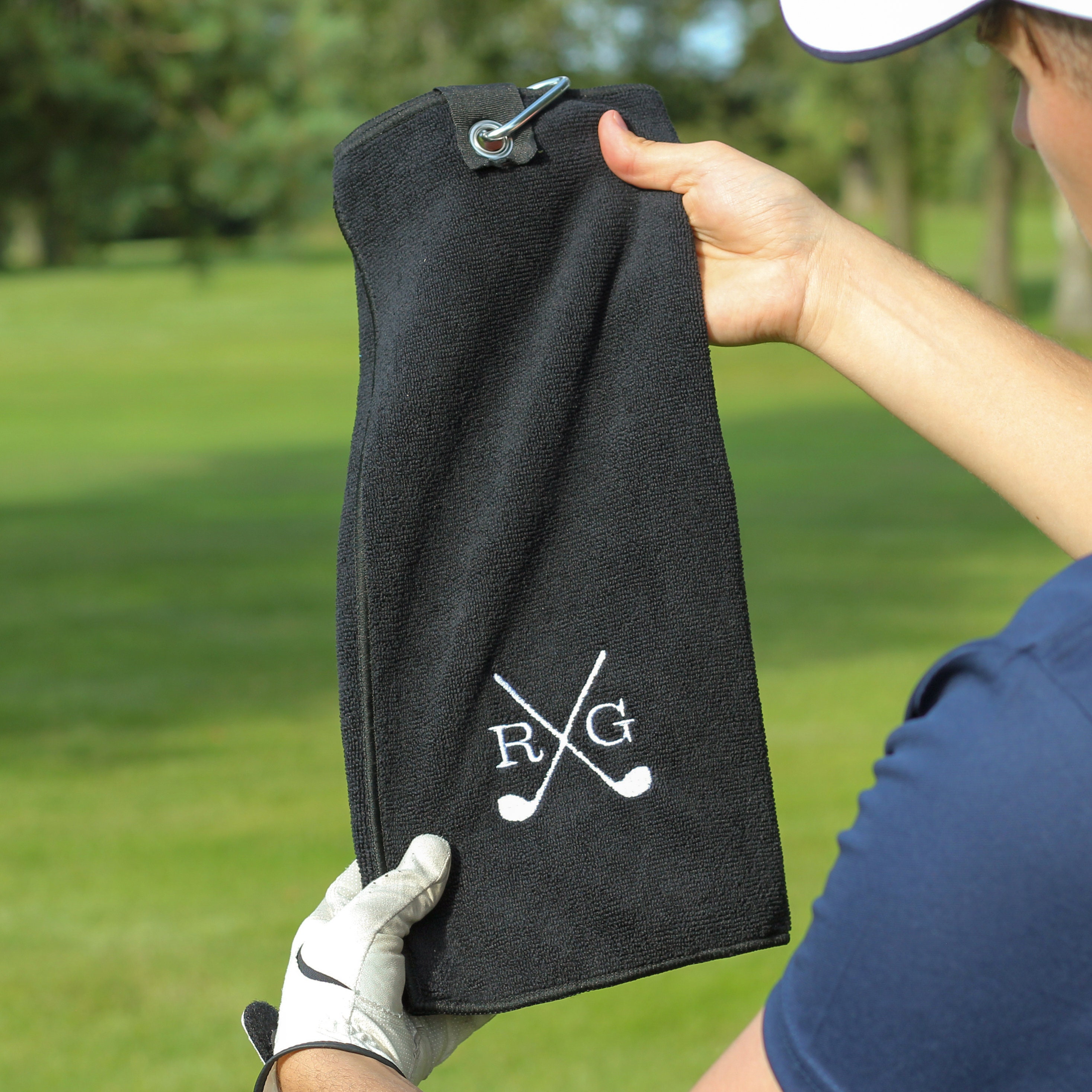 Personalised Golf Clubs Towel Accessories for Trolley Embroidered Golf Towel Personalized Golf Towel Golf Club Towel Fathers Day Gift Etsy