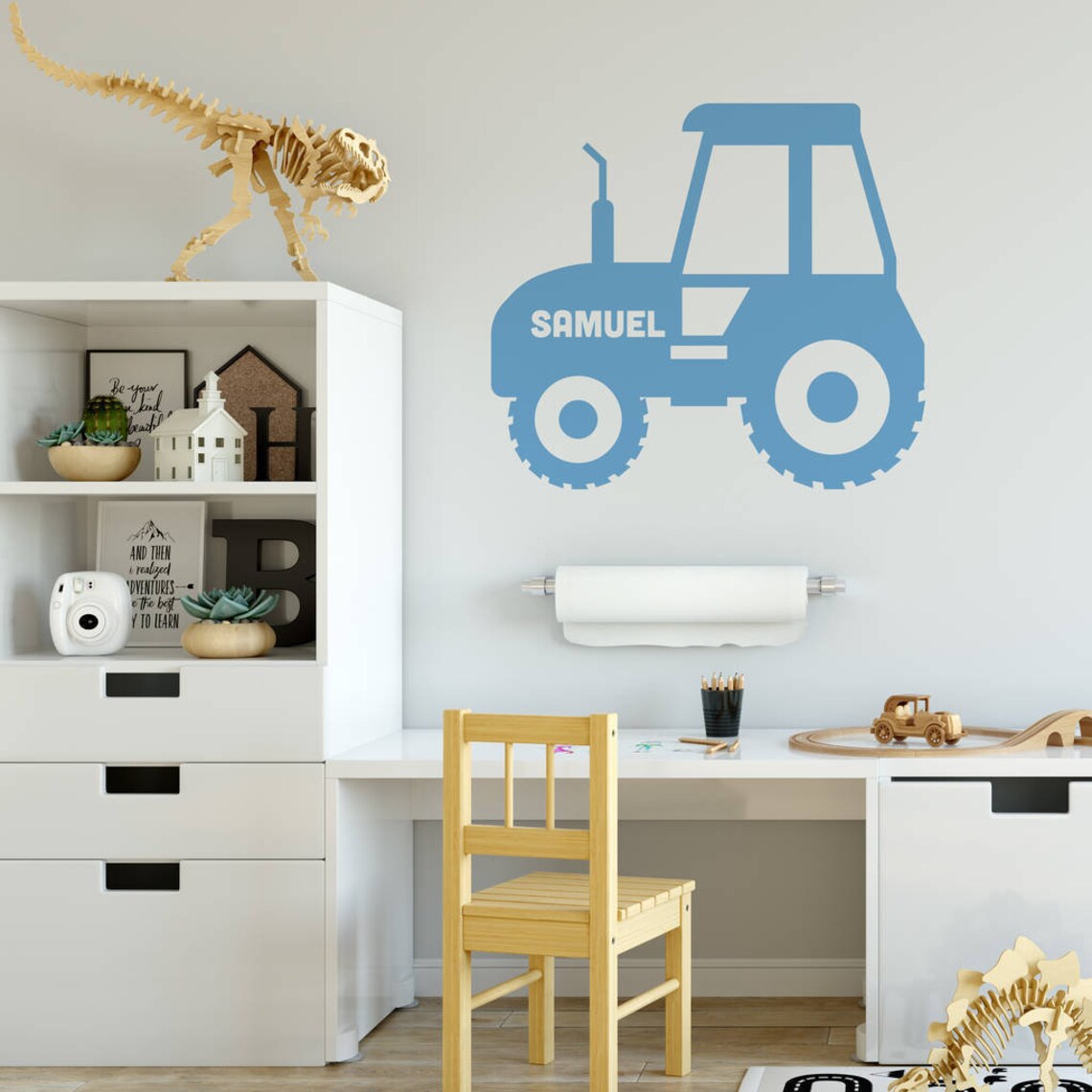 Personalised Tractor Wall Sticker Etsy