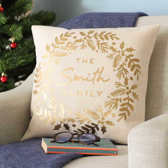 White and gold christmas pillows cheap