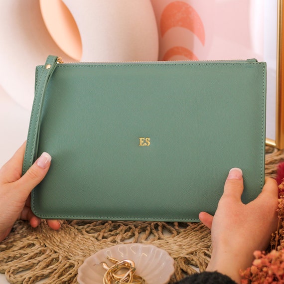 Personalised Summer Holiday Travel Clutch Bag Elegant PU Bag Custom Name or Initials Clutch Travel Pouch Personalised Clutch Travel Bag Etsy Ireland