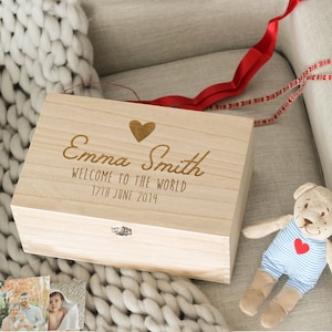Personalised Baby Christening Keepsake Memory Box, Personalised Keepsake Box, Baby Memory Keepsake Box, Personalized Memory Box, Kids Gift