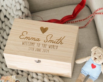 Personalised Baby Christening Keepsake Memory Box, Personalised Keepsake Box, Baby Memory Keepsake Box, Personalized Memory Box, Kids Gift