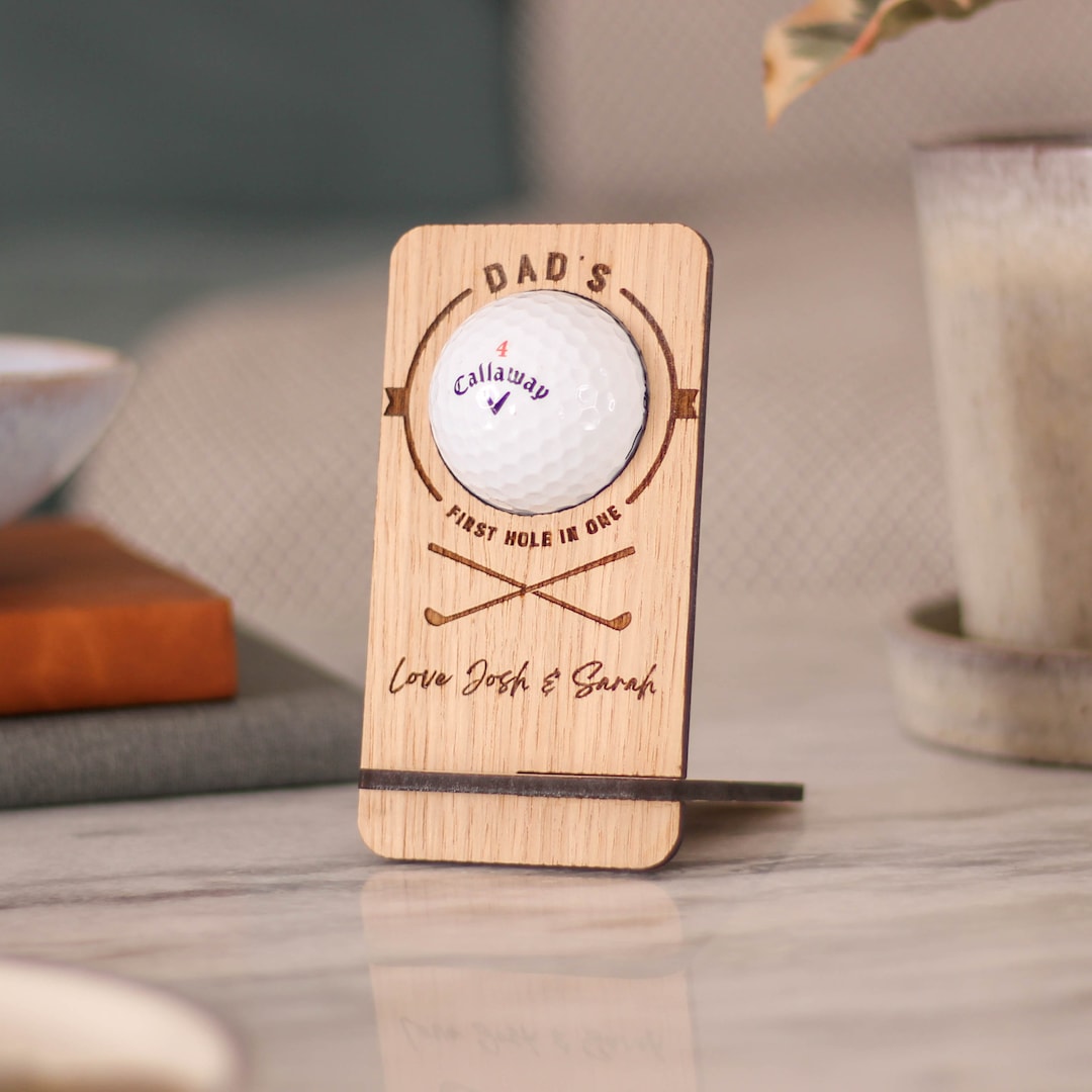 Personalised Golf Ball Holder Desk Tidy, Golf Ball Display, Golf Gifts