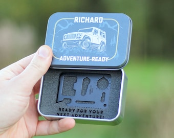 Personalised Off Road Truck Adventure Multi Tool Tin