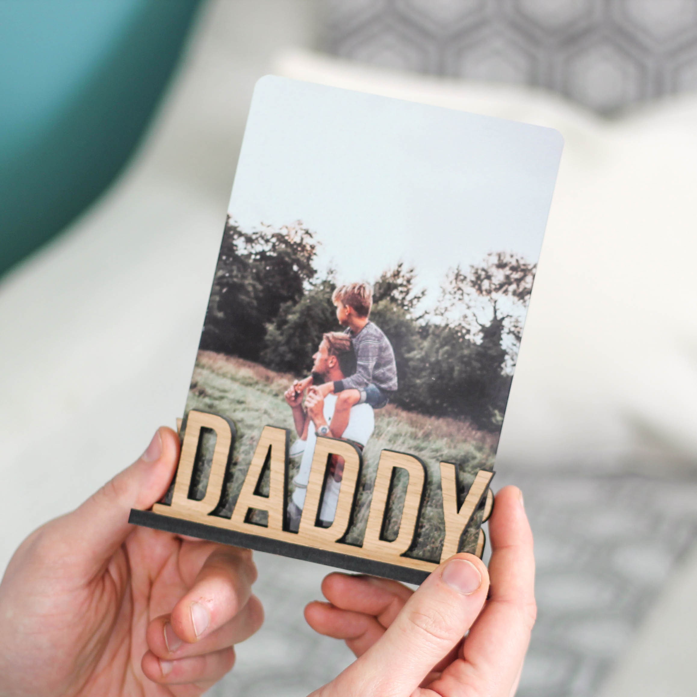 Personalised Wooden Free Standing Photo Frame Photo Gift for Etsy UK