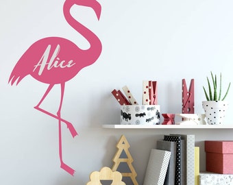 Personalised Flamingo Wall Sticker