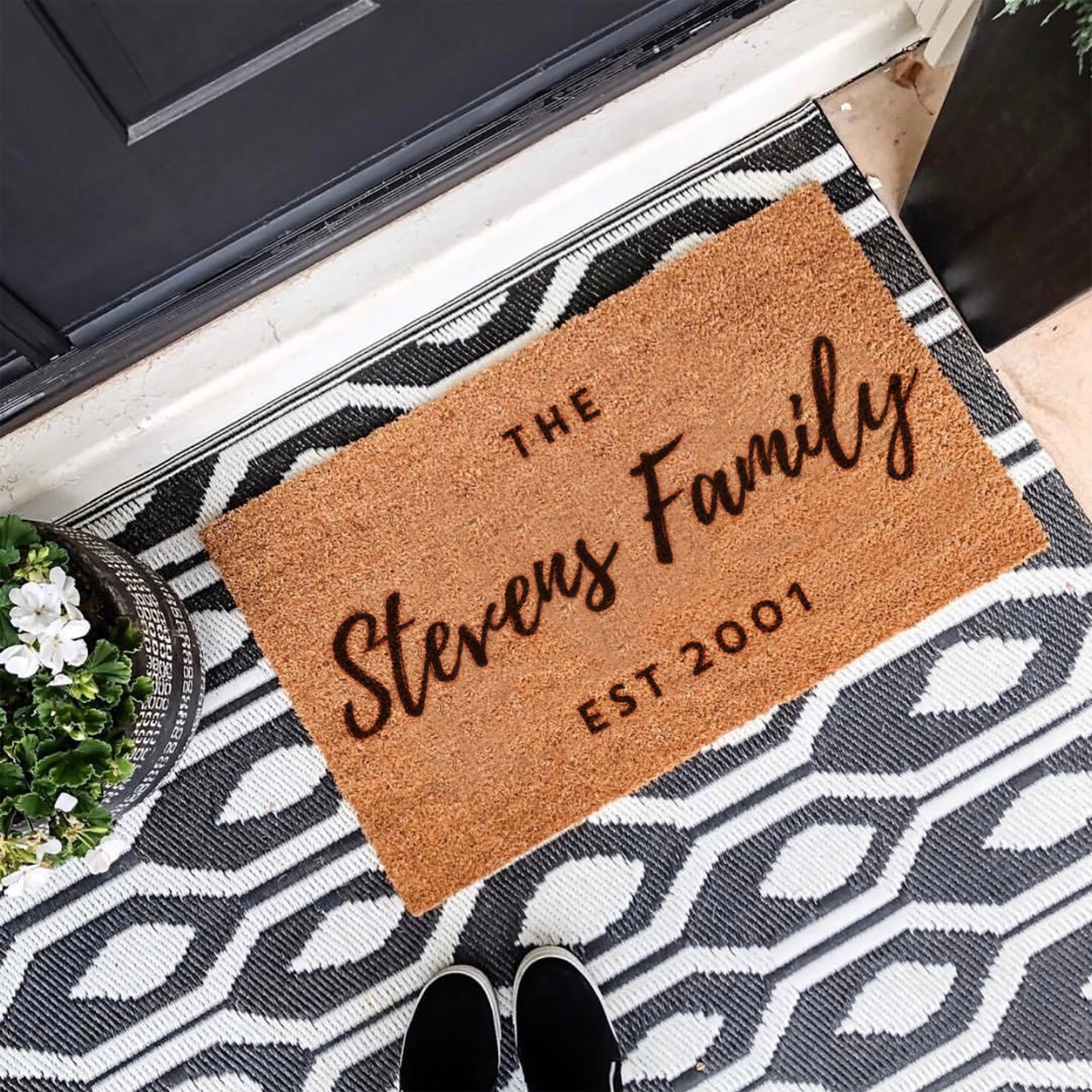 Personalised Family Doormat Etsy