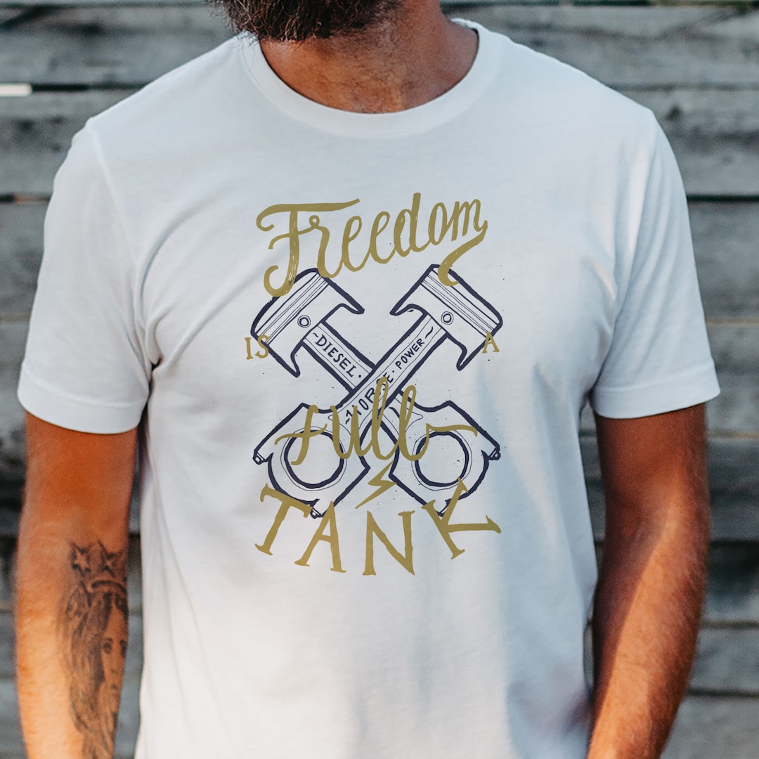 Motorbike Piston T Shirt for Men Gift for Him, Piston Head Tee Top