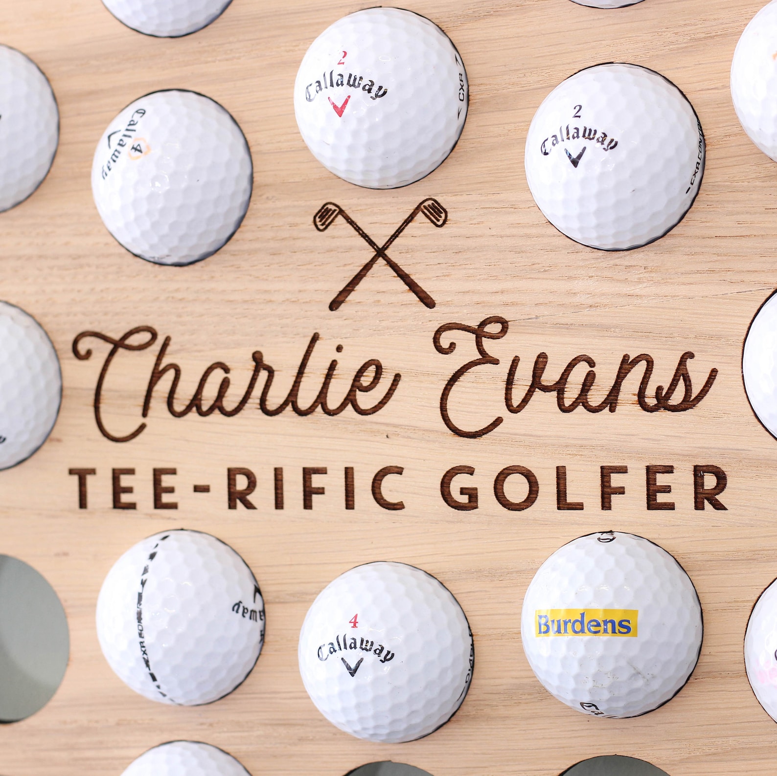 Personalised Golf Ball Wall Art Collector For The Home Golf Etsy