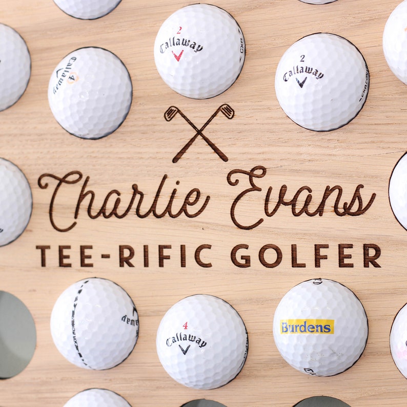 Personalised Golf Ball Wall Art Collector for the Home Golf Etsy