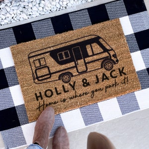 Personalised Motorhome Doormat Travel Gift For The Home, Housewarming gift, Custom Door Mat, Personalized Door Mat, Custom Front Door Mat