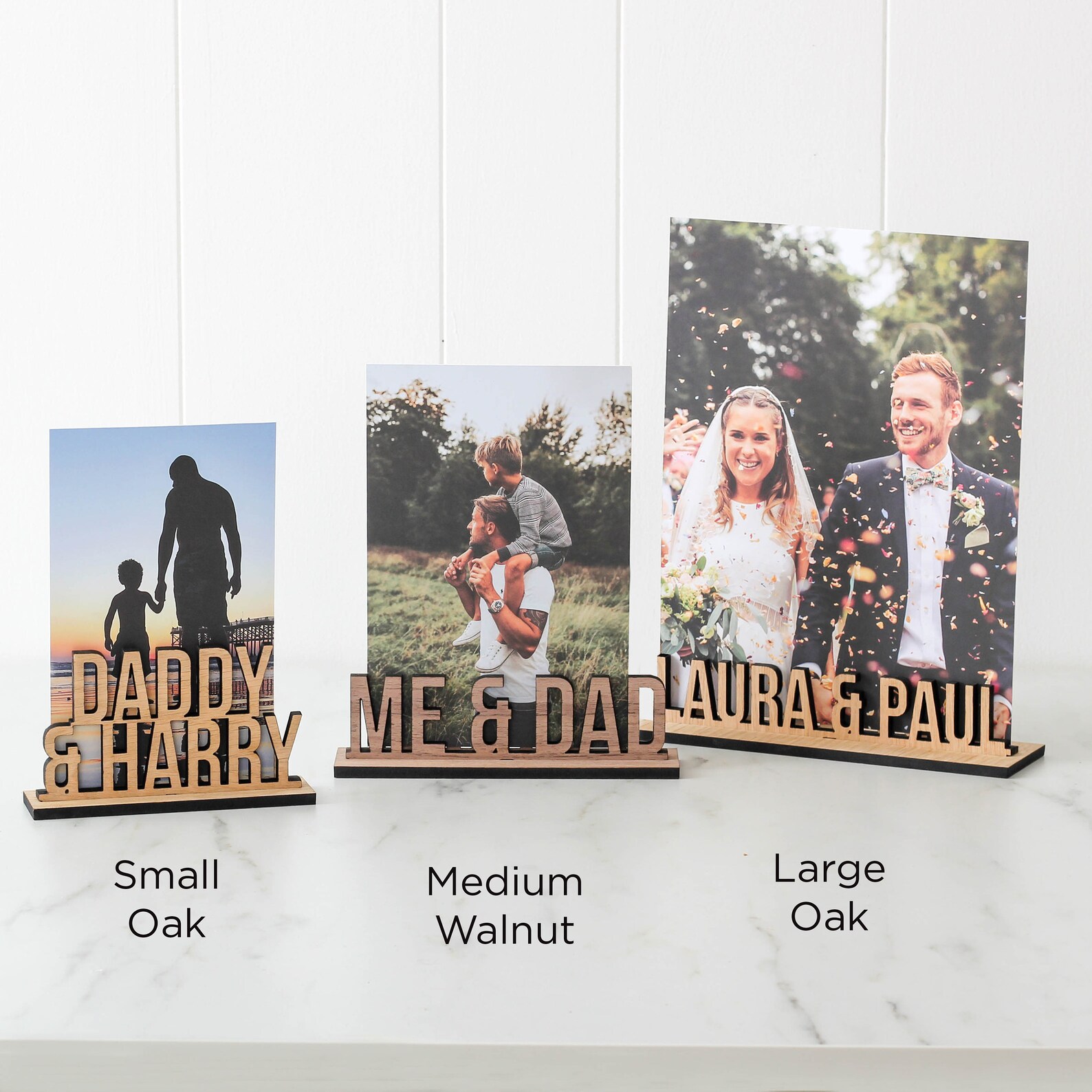 Personalised Wooden Free Standing Photo Frame Photo Gift for Etsy UK