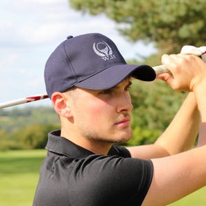 Personalised Golf Wreath Mens Cap Hat Gift For Him, Golf Baseball Cap, Golf Cap Ball Marker, Monogrammed Golf Cap, Cap With Golf Logo