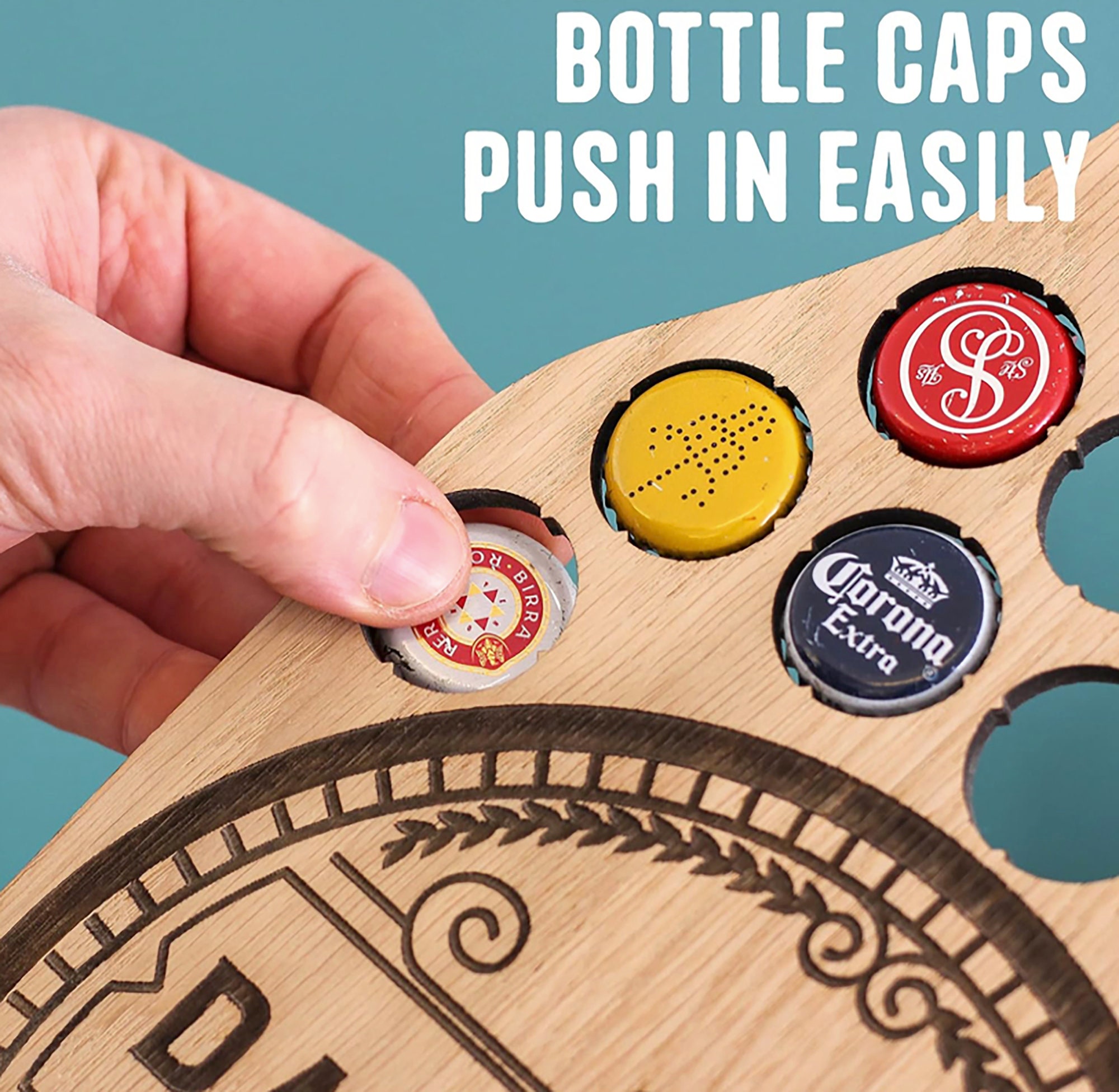 Personalised Bike Beer Bottle Collector Gift for Him, Beer Cap ...