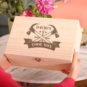 Caja de herramientas personalizada para papá: regalo de recuerdo