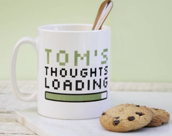 Personalised 'Thoughts Loading' Mug