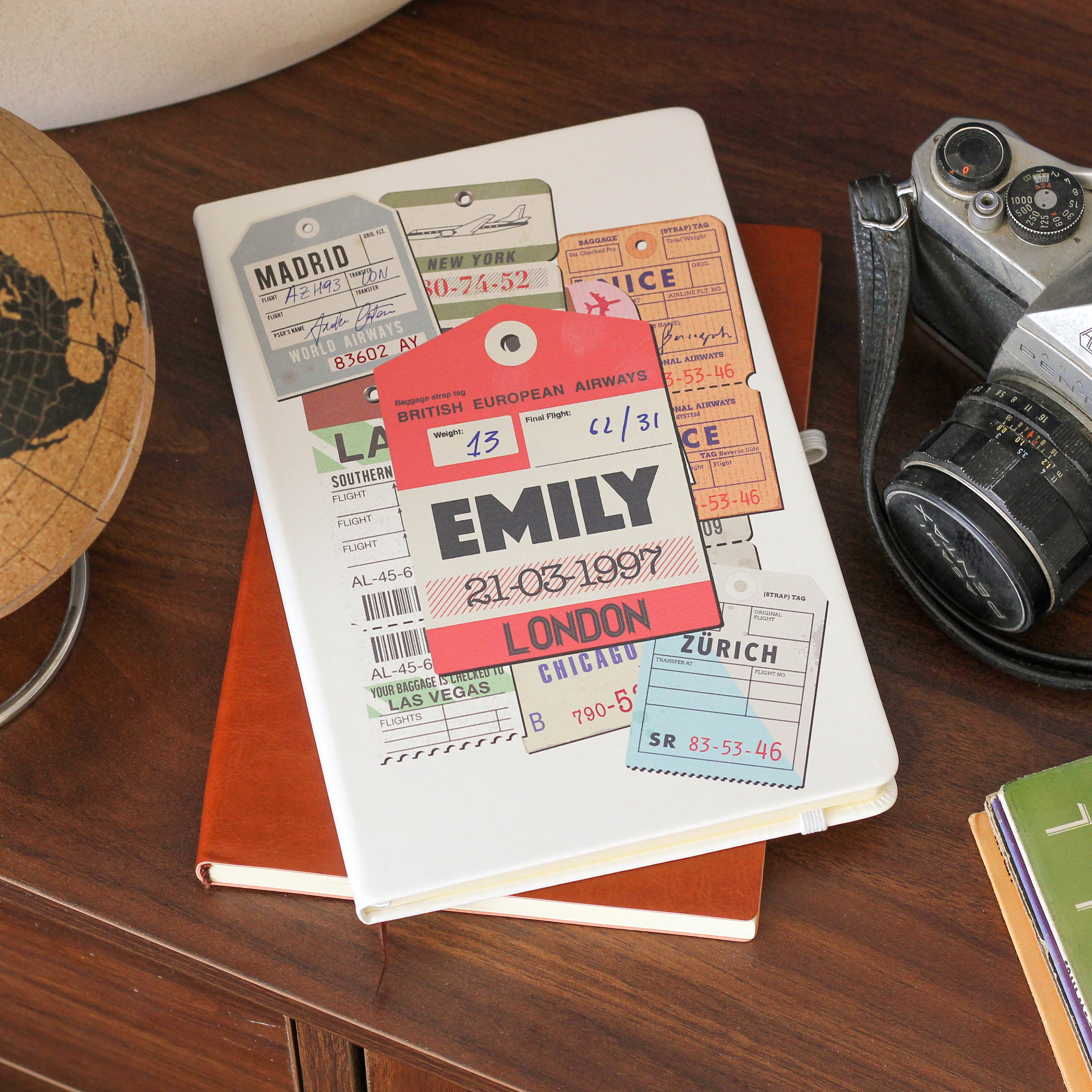 Personalised Travel Memories Gift Notebook, Travel Journal Notebook, Personalised Travel Notebook, Gift For Travellers, Memory Book
