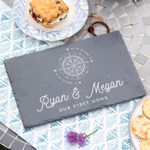 Personalised Compass Chopping Board, Wooden Chopping Board, Personalised Chopping Board, Personalised Name Chopping Board, Anniversary Gift image 5