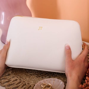 Personalised Wash Travel Bag Gift For Her Home, Travel Washbags Women, Personalised Wash Bag, Cosmetic Wash Bag, Women Leather Travel Bag