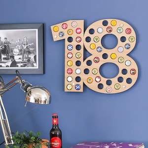 Cadeau d'anniversaire numéro de collectionneur de capsules de bière, cadeaux personnalisés pour papa de sa fille, sous-verre de capsule de bouteille, cadeau de 30e anniversaire pour lui, papa