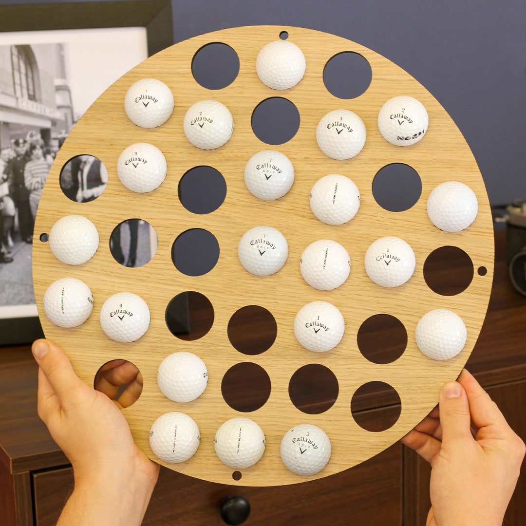 Personalised Golf Ball Collector Gift for Him, Golf Ball Display, Golf