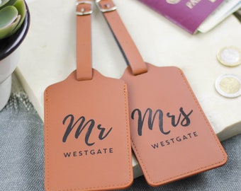 Personalised Mr And Mrs Luggage Tag, Personalised Luggage Tag, Mr And Mrs Luggage Tags, Couples Luggage Tag, Bride And Groom Luggage Tags